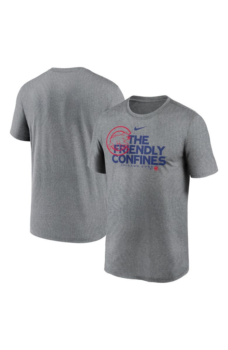 Nike Men's Nike Heathered Charcoal Chicago Cubs Local Rep Legend Performance T-Shirt, Main, color, Heather Charcoal