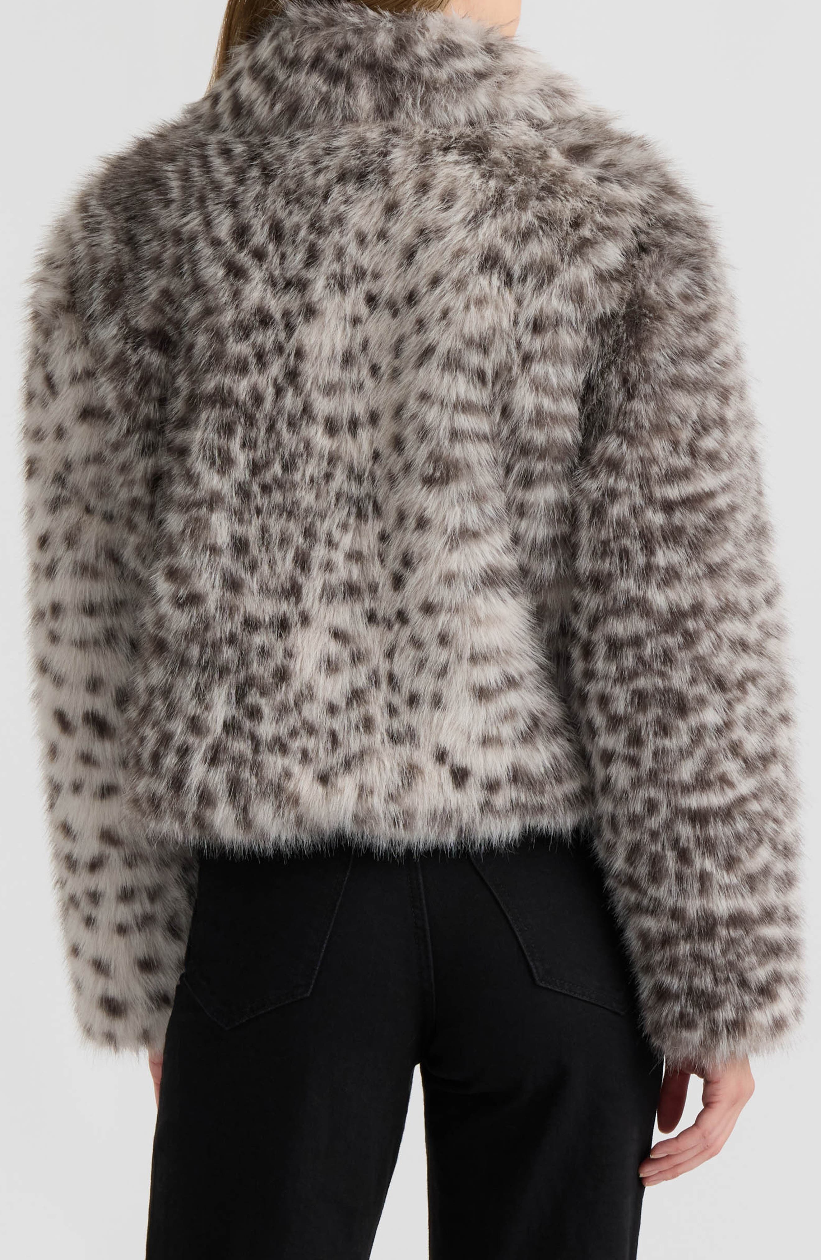 NVLT Faux Fur Crop Jacket (Women) | Nordstromrack