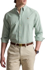 Polo Ralph Lauren Classic Fit Gingham Cotton Button-Down Oxford Shirt
