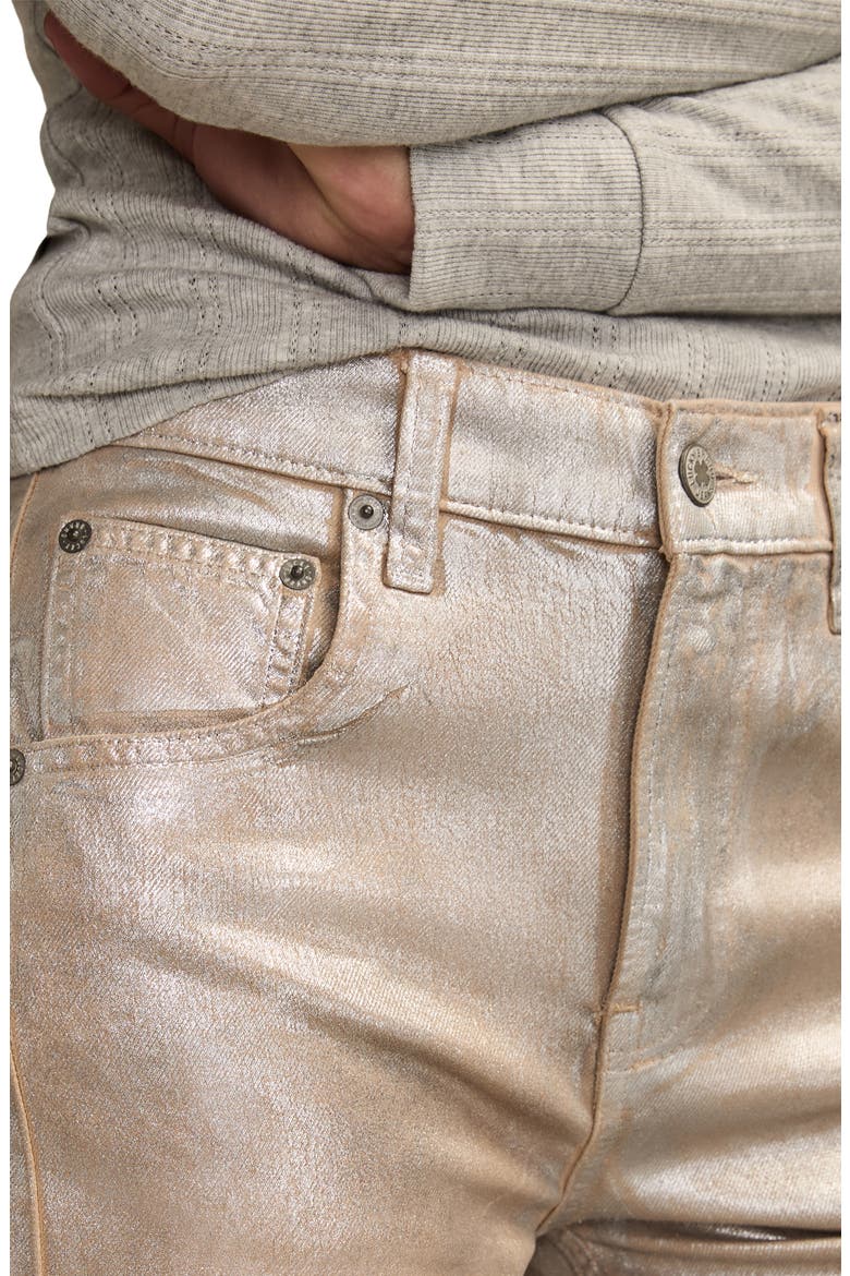 Lucky Legend Metallic Barrel Leg Jeans, Alternate, color, CRUSHIN ON KHAKI WASH