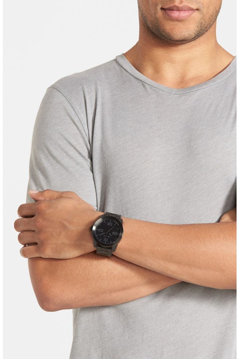The Corporal Bracelet Watch, 48mm, Alternate, color, BLACK/ GOLD/ BLACK