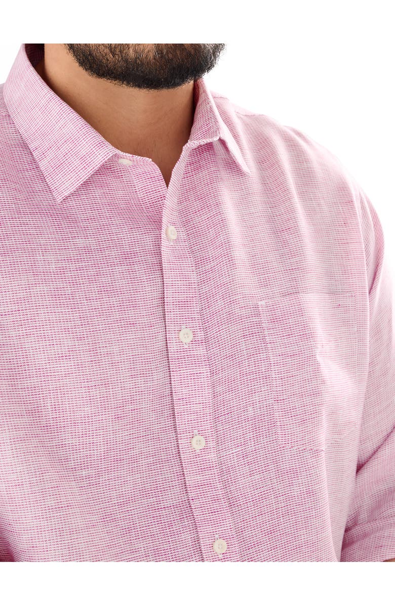 Untuckit Fit by Dxl Big & Tall Wildehart Sport Shirt, Alternate, color, Pink