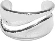 ARGENTO VIVO Hammered Cut Out Cuff Bracelet