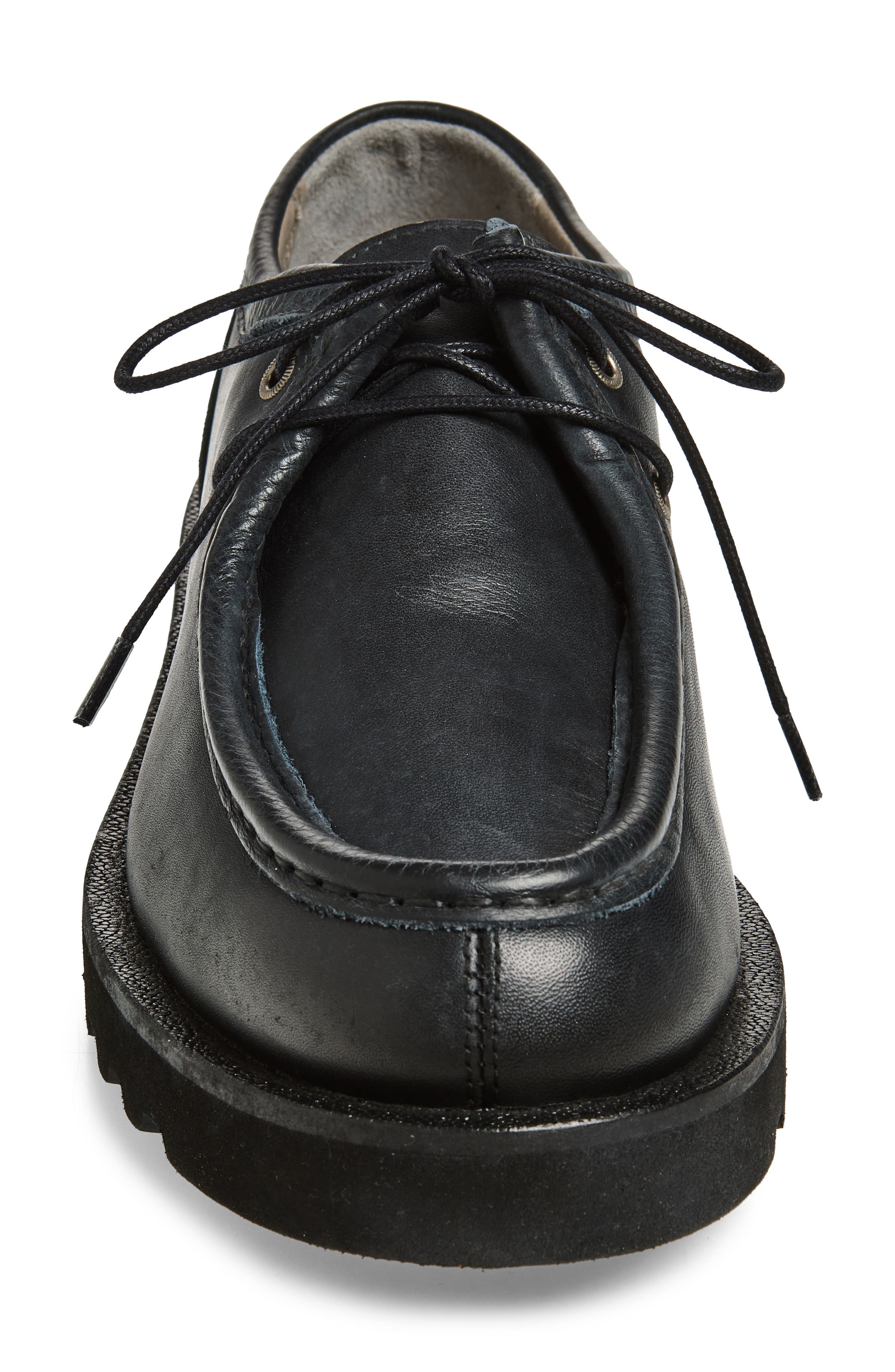 AllSaints Skiff Apron Toe Shoe, Alternate, color, Black