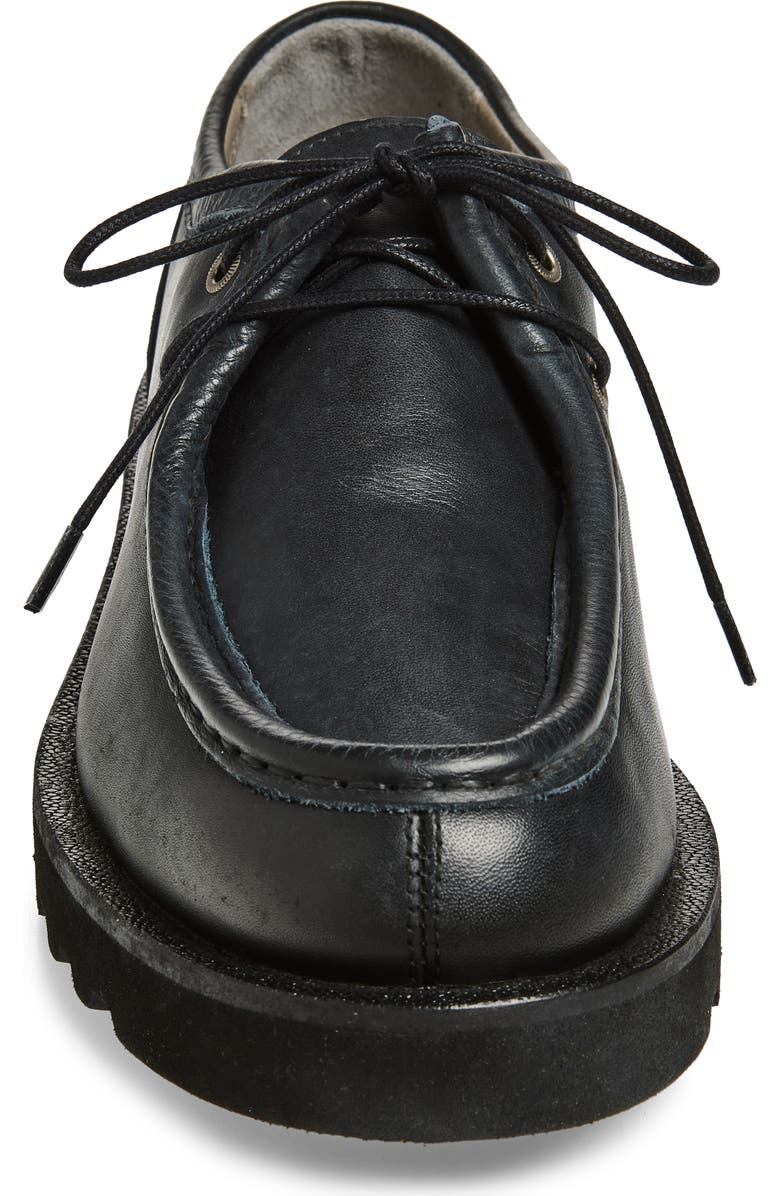 AllSaints Skiff Apron Toe Shoe, Alternate, color, Black