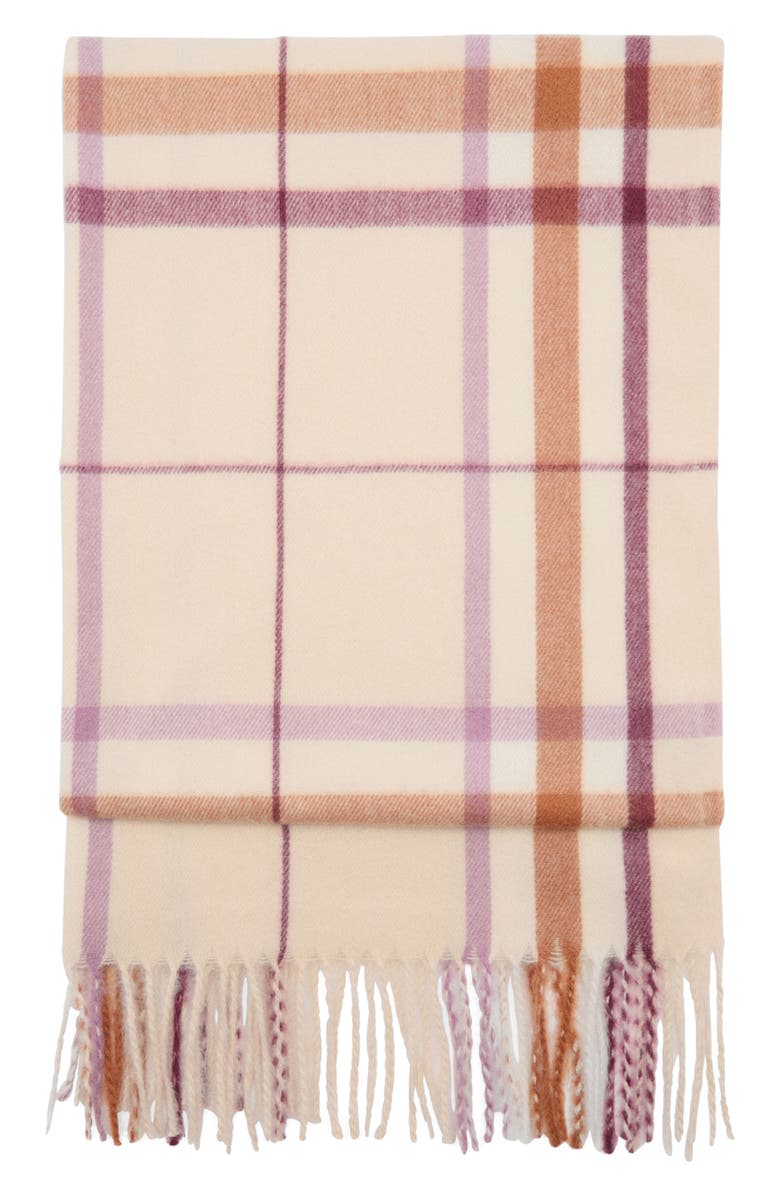 MANGO Check Fringe Scarf, Main, color,