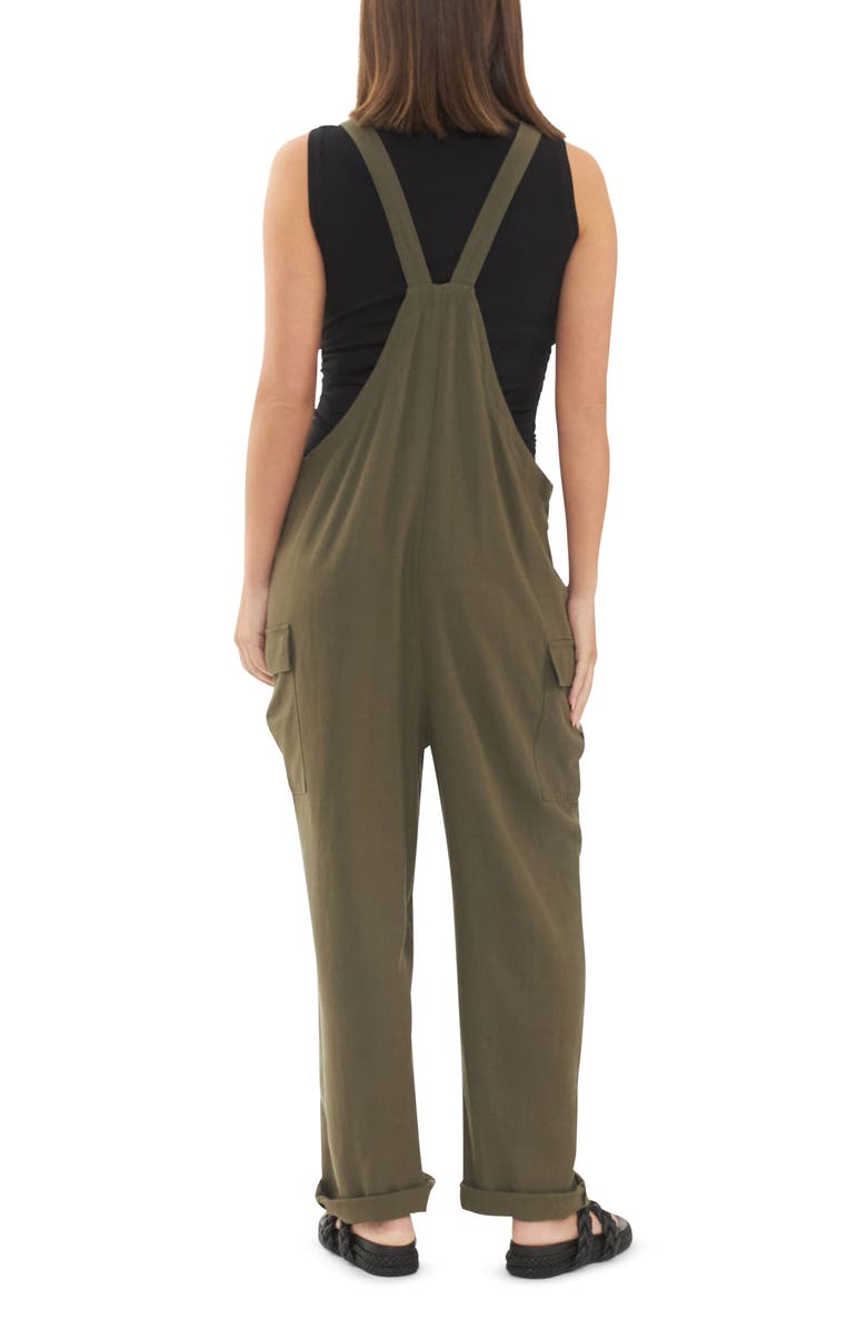 Ripe Maternity Cargo Pocket Maternity Jumpsuit, Alternate, color, 