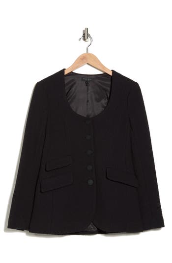 Rag & Bone Rosie Tweed Blazer In Black