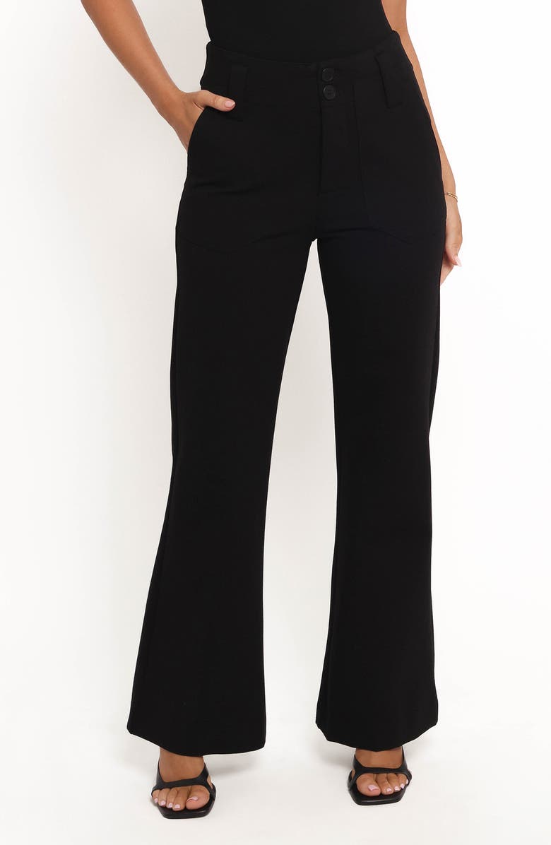 Petal & Pup Bimmi Flare Pants, Main, color, Black