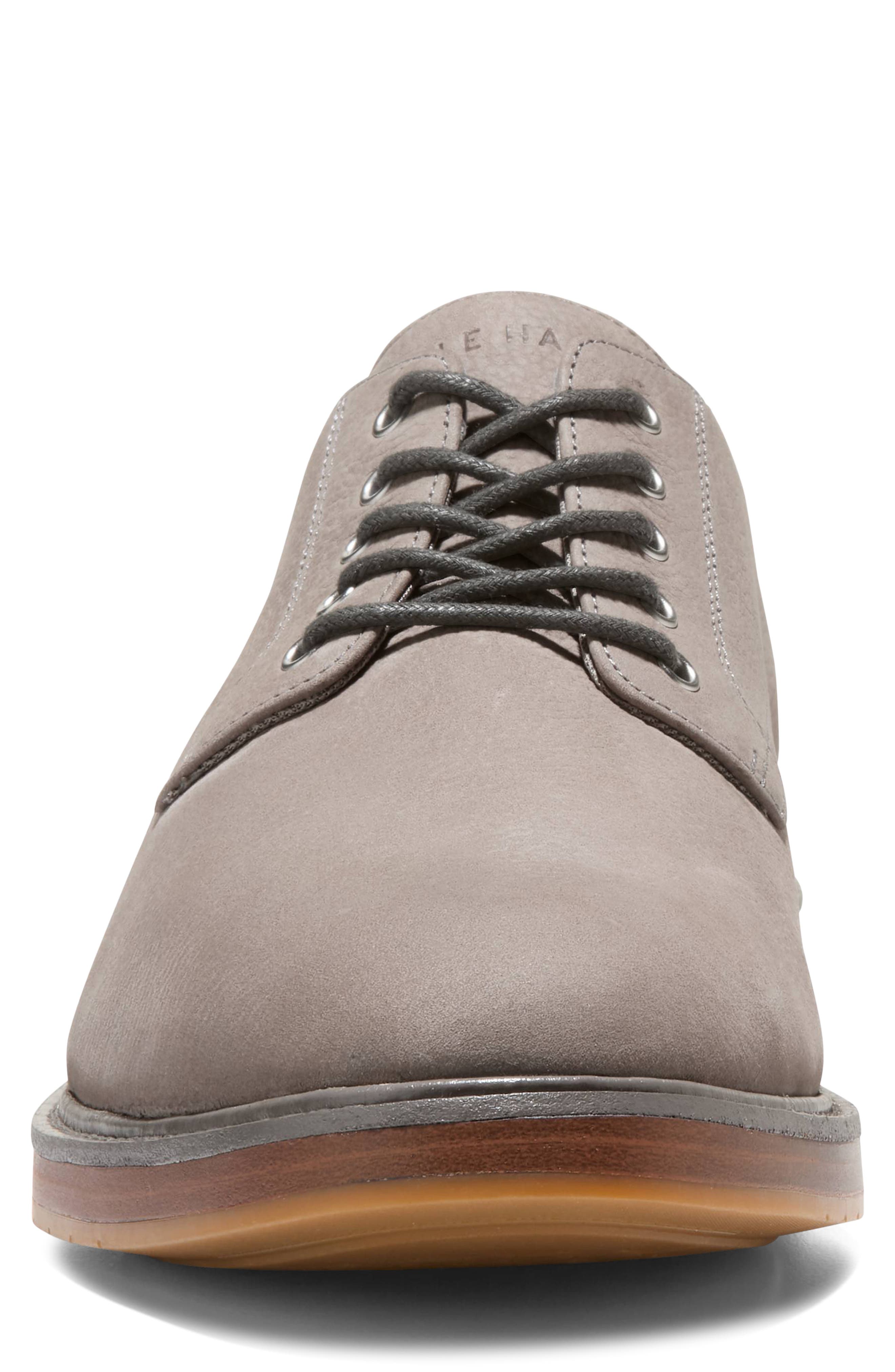 Cole Haan Judson Grand Plain Toe Derby, Alternate, color, Ironstone Nubuck / Natural