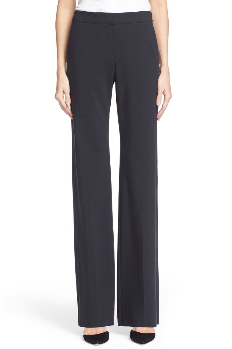 Straight Leg Featherweight Wool Pants, Main, color, MIDNIGHT