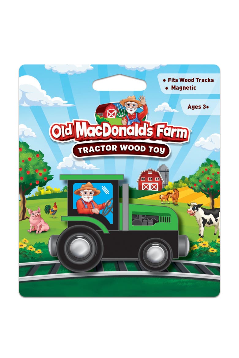 Old MacDonald Tractor Wood Toy Train, Alternate, color, Multicolor
