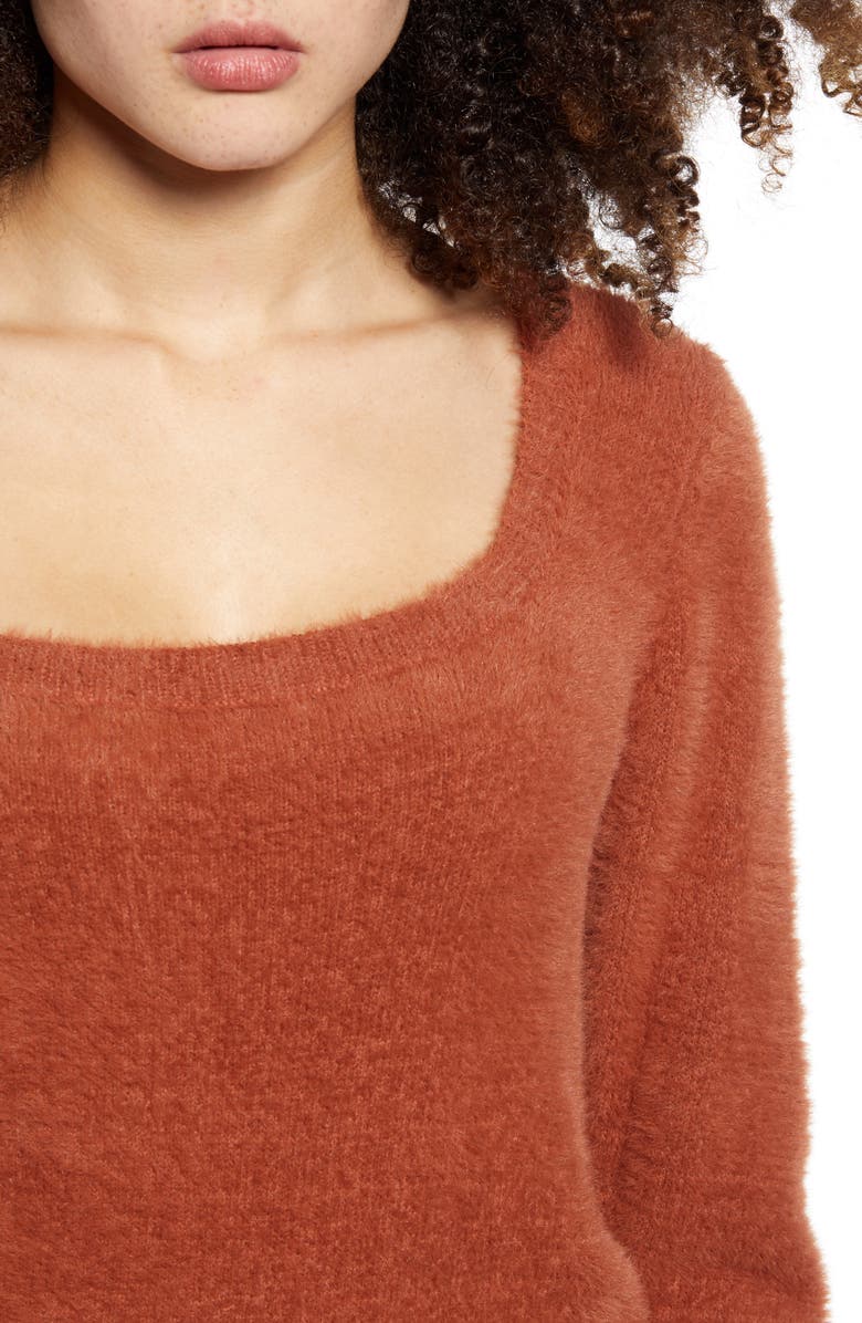 ASTR the Label Fuzzy Crop Sweater, Alternate, color,