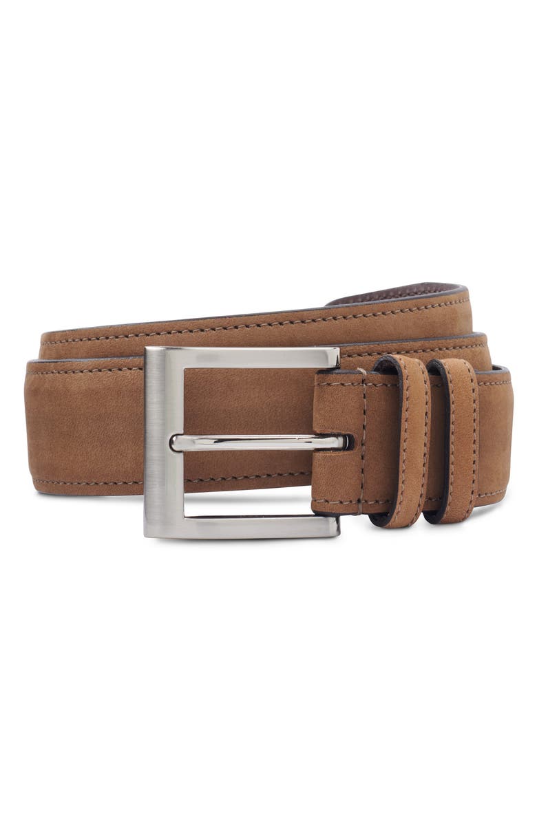 Allen Edmonds Wide Leather Belt, Main, color, 