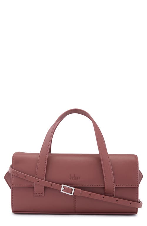 behno Michelle Pebble Leather Shoulder Bag in Brick at Nordstrom