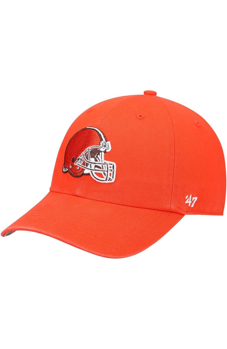 '47 Men's '47 x Zubaz Orange Cleveland Browns Undervisor Clean Up Adjustable Hat, Main, color, 