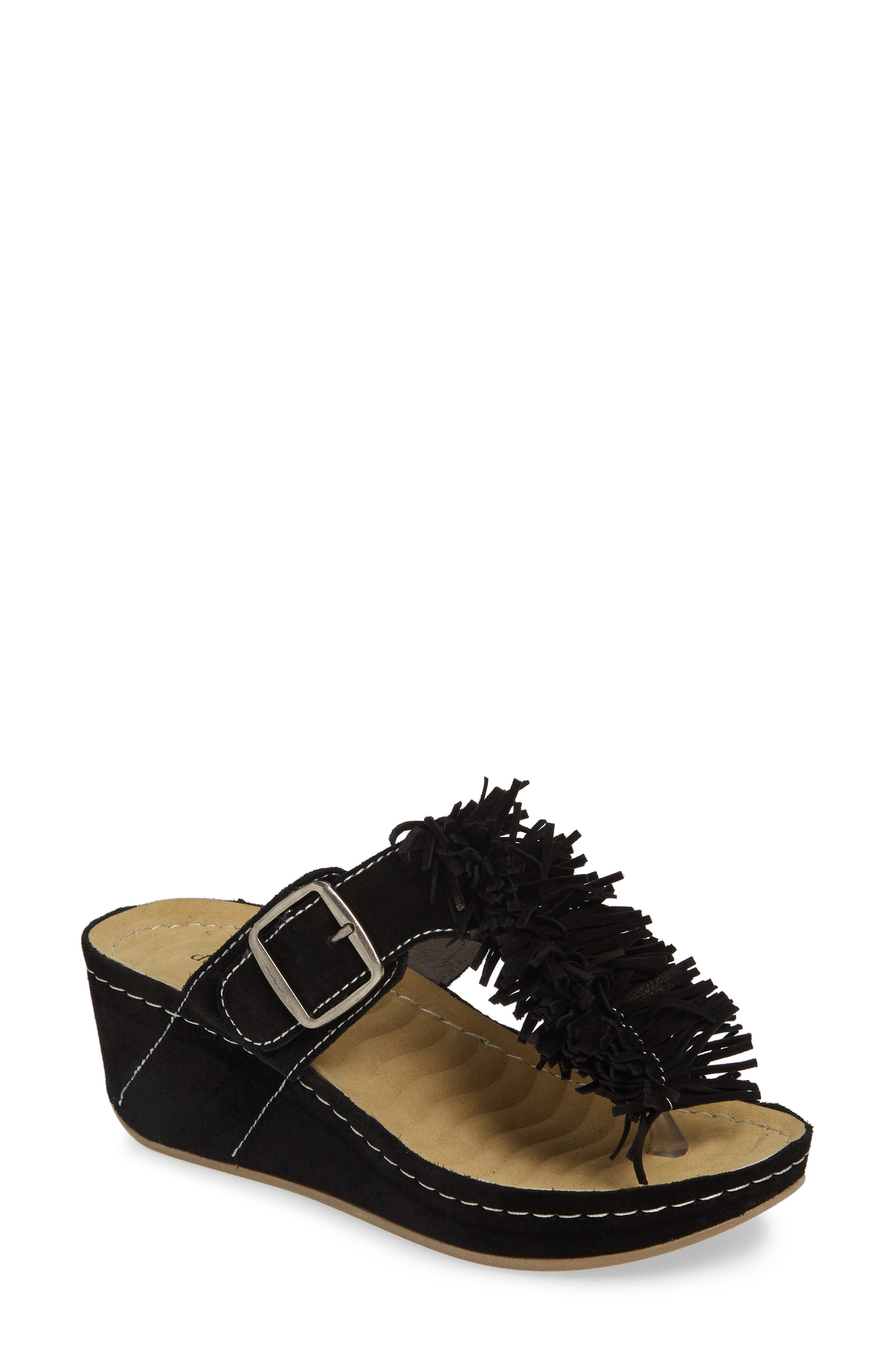 David Tate Festive Wedge Sandal, Main, color, 