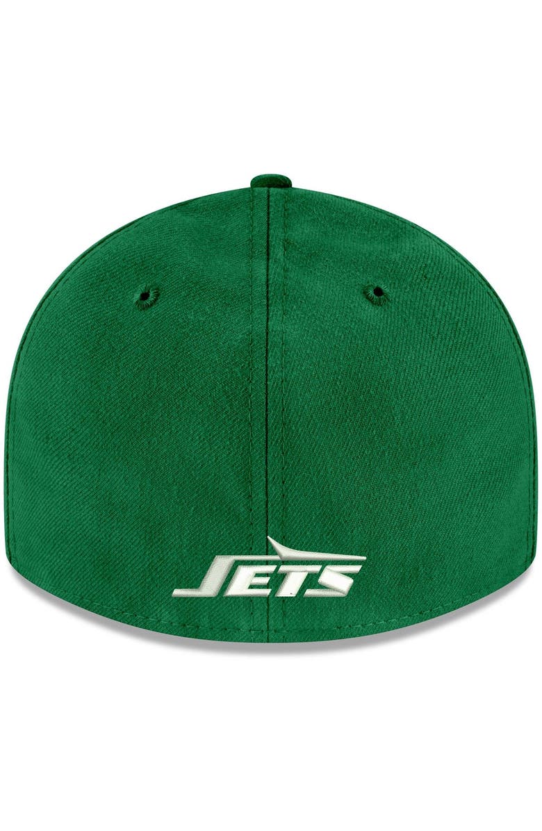 New Era Men's New Era Kelly Green New York Jets Omaha Throwback Low Profile 59FIFTY Fitted Hat, Alternate, color, 