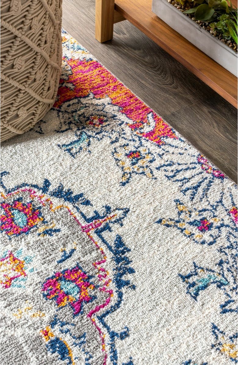 JONATHAN Y Bohemian FLAIR Boho Vintage Medallion Area Rug, Alternate, color, Multi