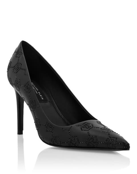 Mid Heel Pumps Monogram Strass Women