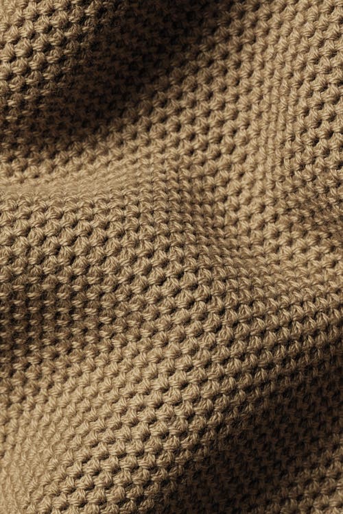 Charles Tyrwhitt Cotton Zip Neck Sweater In Brown