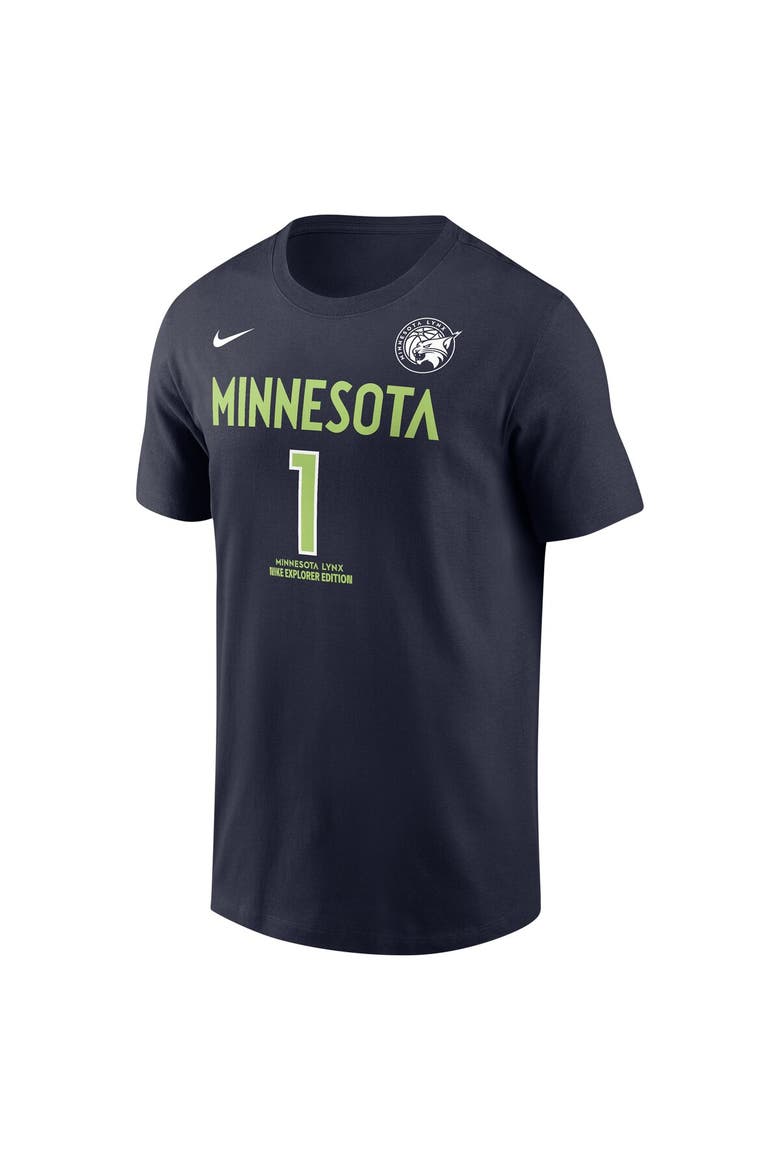 Unisex Nike Diamond Miller Navy Minnesota Lynx Explorer Edition Name & Number T-Shirt, Alternate, color, Navy