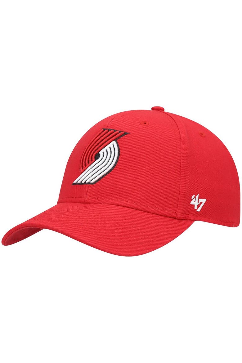 Men's '47 Red Portland Trail Blazers Legend MVP Adjustable Hat, Main, color, RED