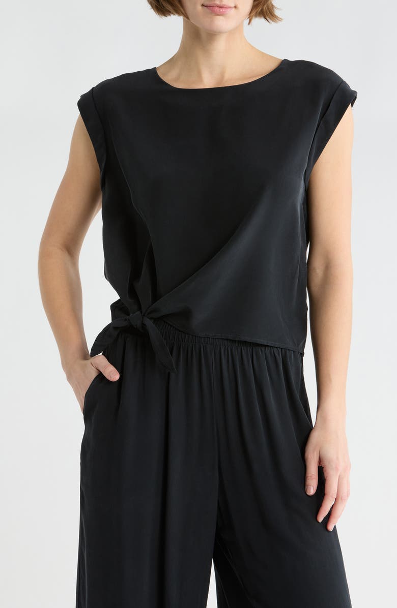 Splendid Alessandra Silk Top, Main, color, Black
