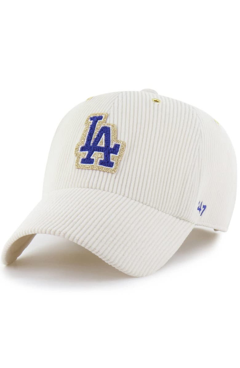 Stoney Clover Lane X '47 Men's '47 x Stoney Clover Lane Natural Los Angeles Dodgers Badges Charm Clean Up Adjustable Hat, Alternate, color, Natural