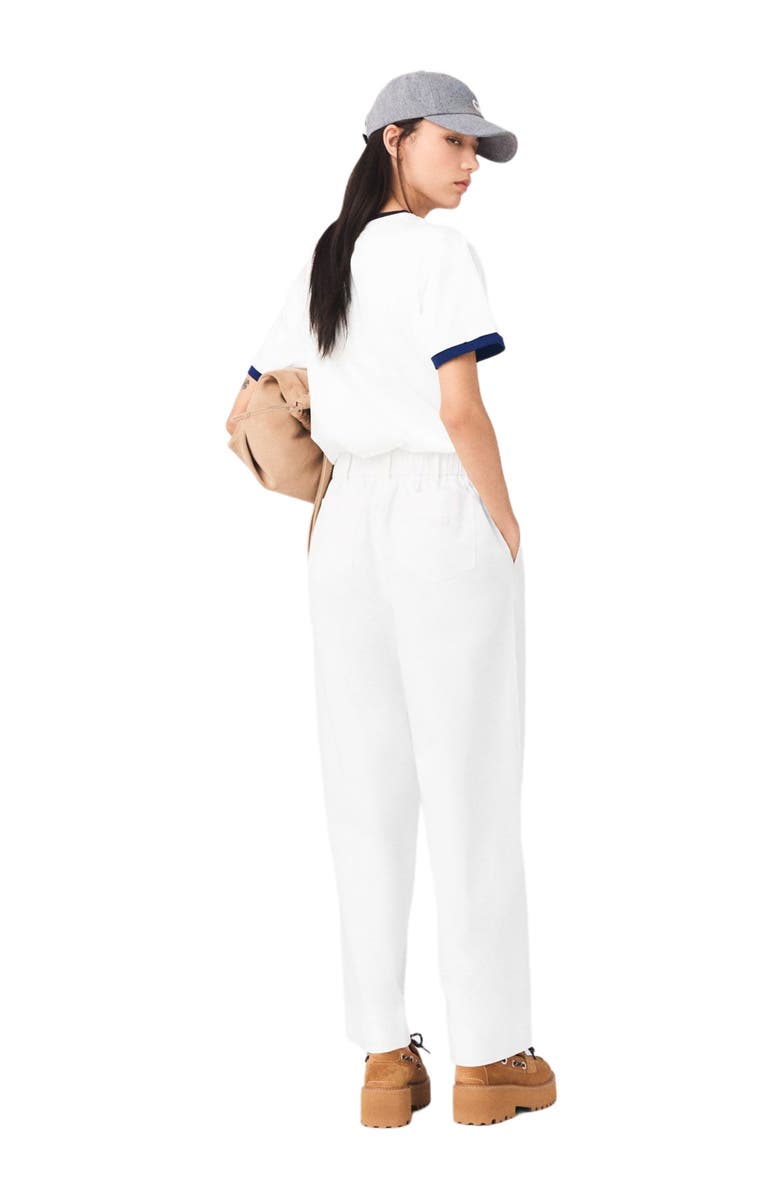 maje Layered-look T-shirt, Alternate, color, White