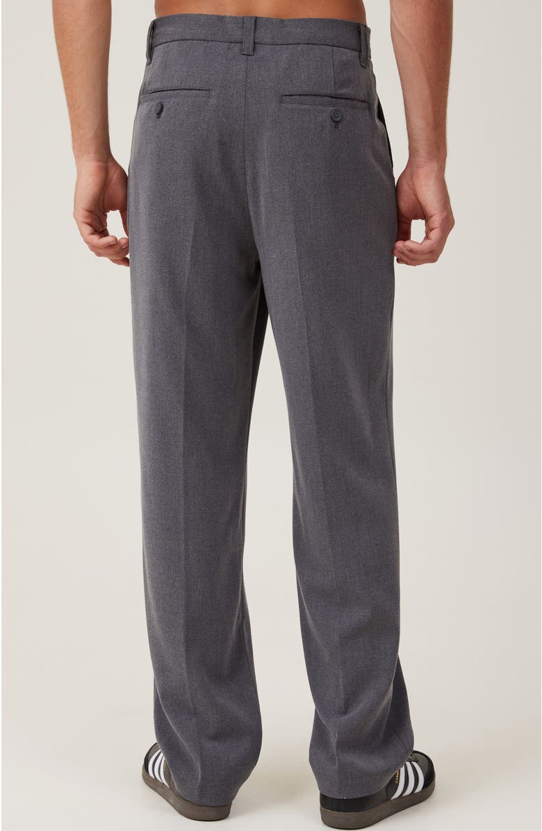 Cotton On Men's Relaxed Pleated Pant, Alternate, color, Charcoal