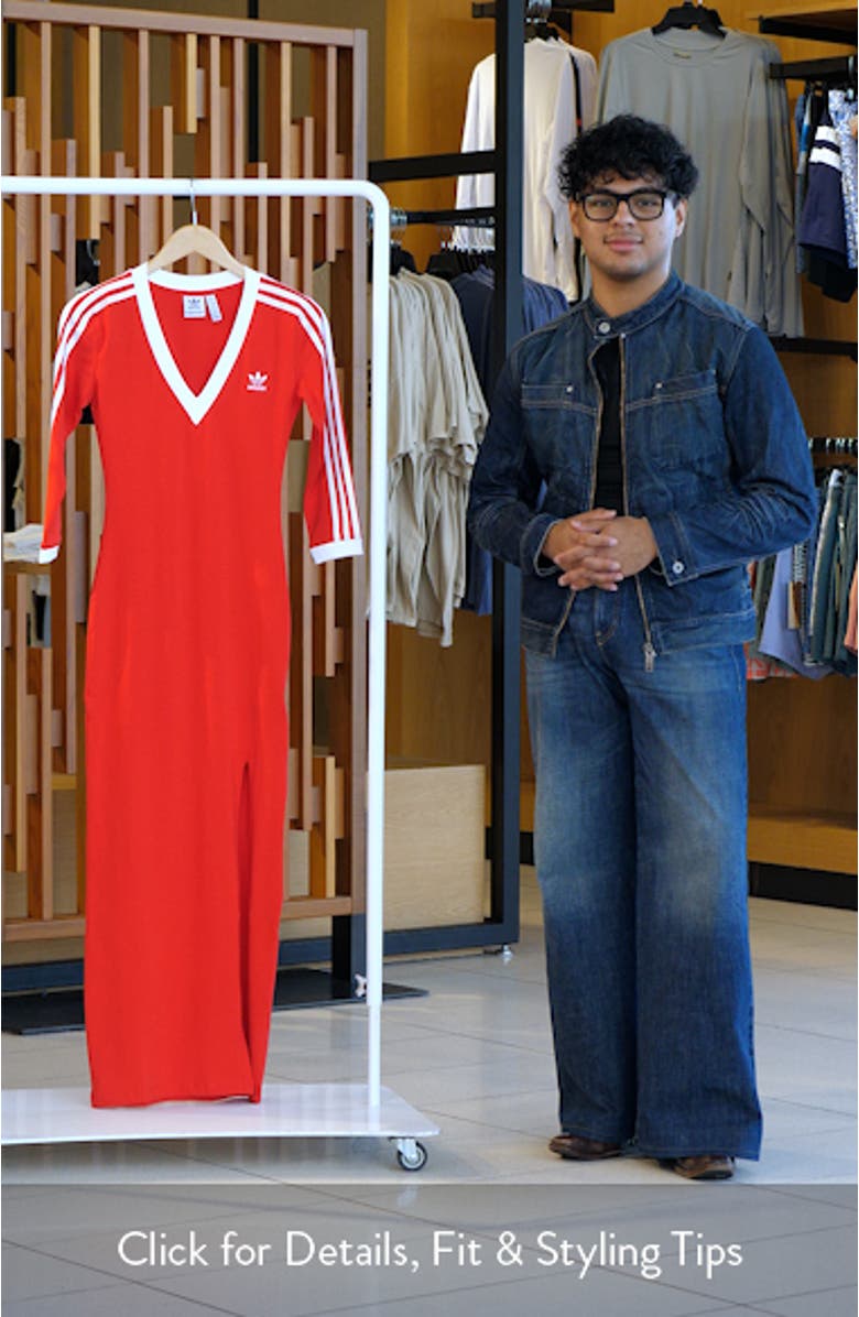 Adicolor Classics 3-Stripes Maxi Dress, sales video thumbnail