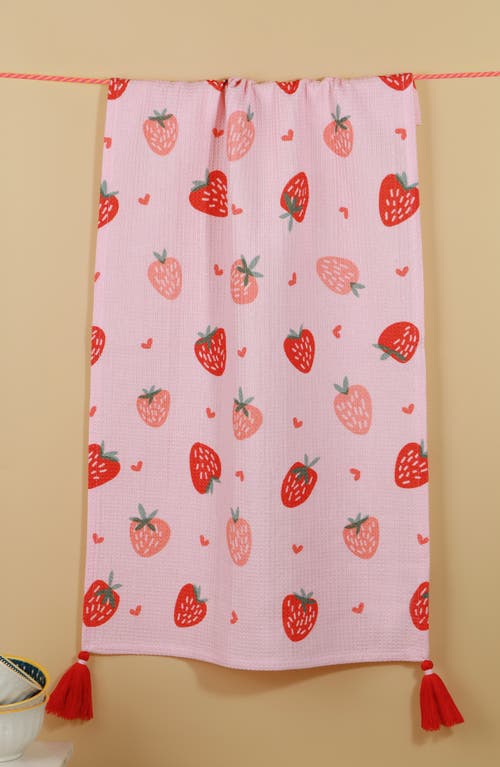 Tiramisu Strawberry Fields Forever Set Of 3 Kitchen Towels In Multi