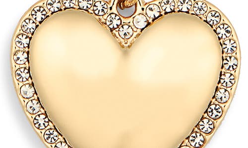 Leith Heart & Bow Bag Charm In Gold