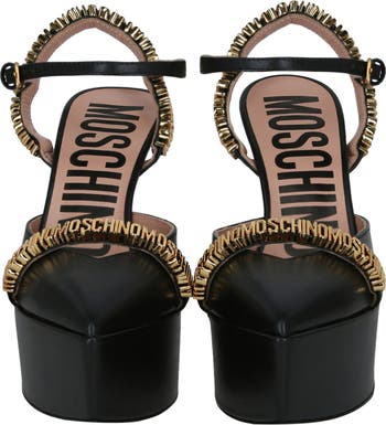 Platform Ankle Strap Pump