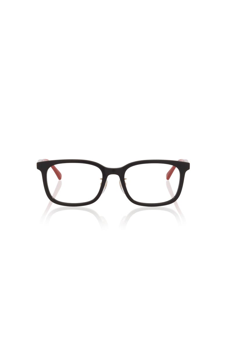 Gucci 53mm Rectangle optical glasses, Alternate, color, Black
