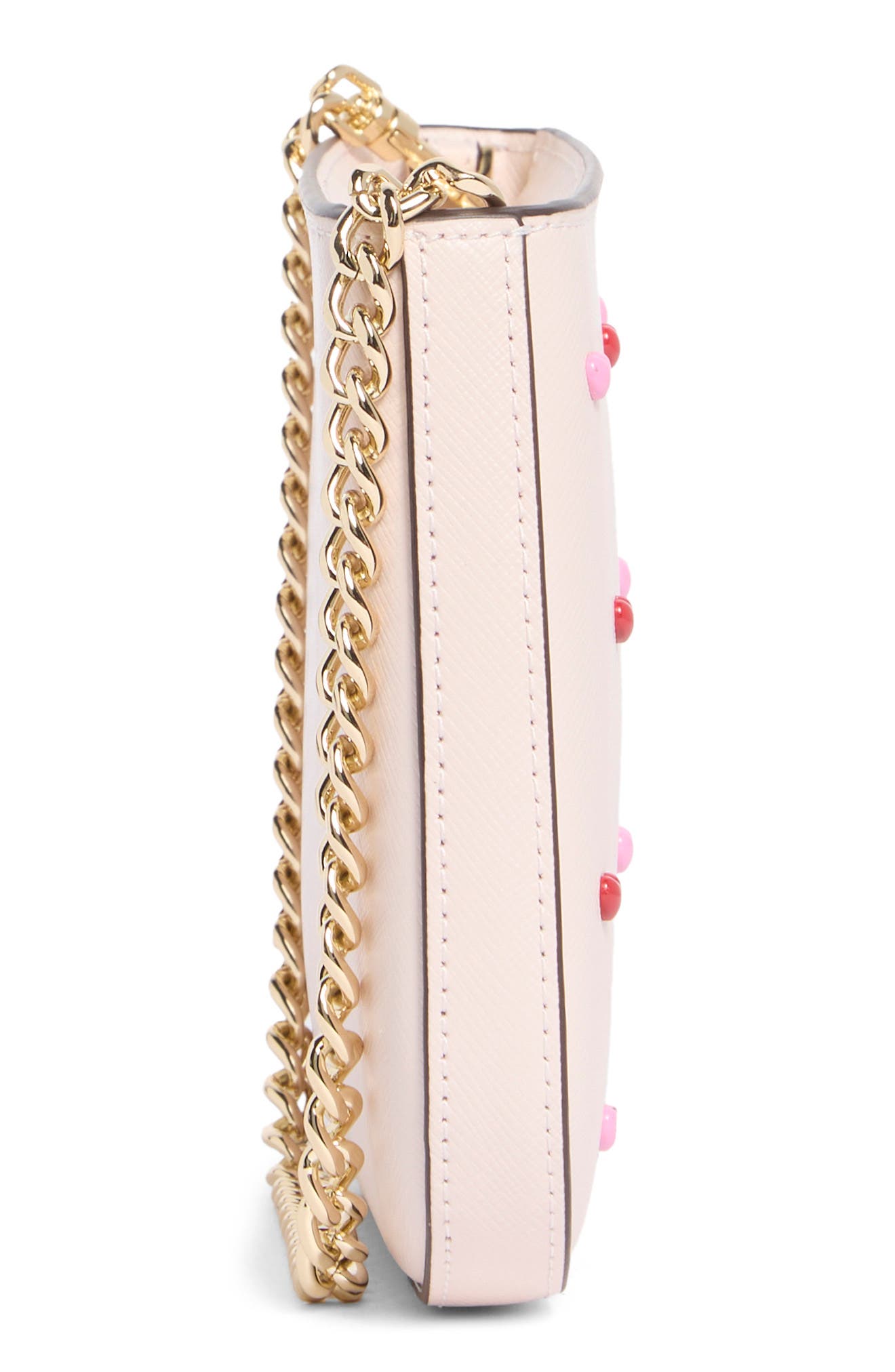 Kate Spade New York heart pochette shoulder bag, Alternate, color, Powdered Sugar