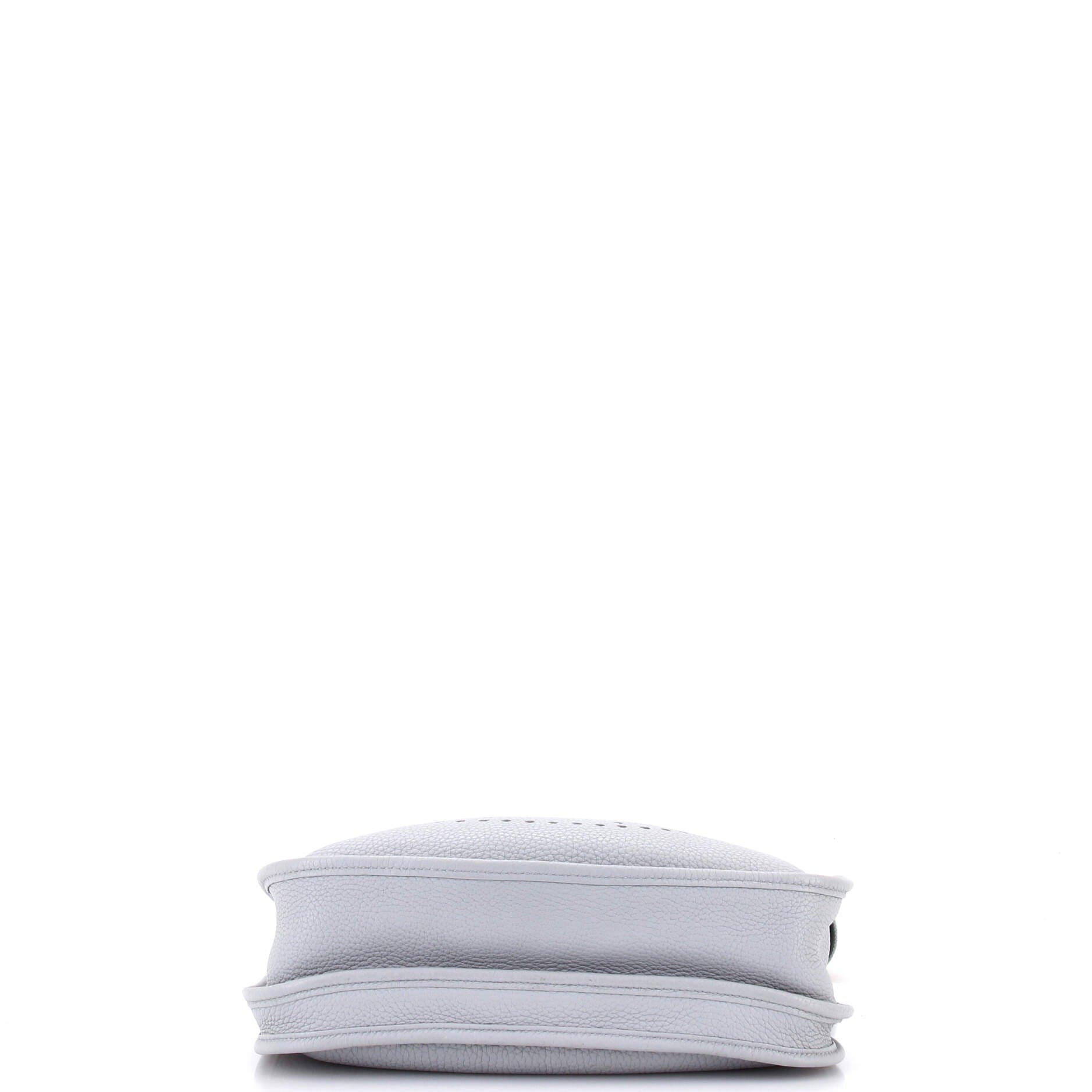 Pre-Owned Hermes Evelyne Bag Gen III Clemence PM, Alternate, color, Bleu Pale