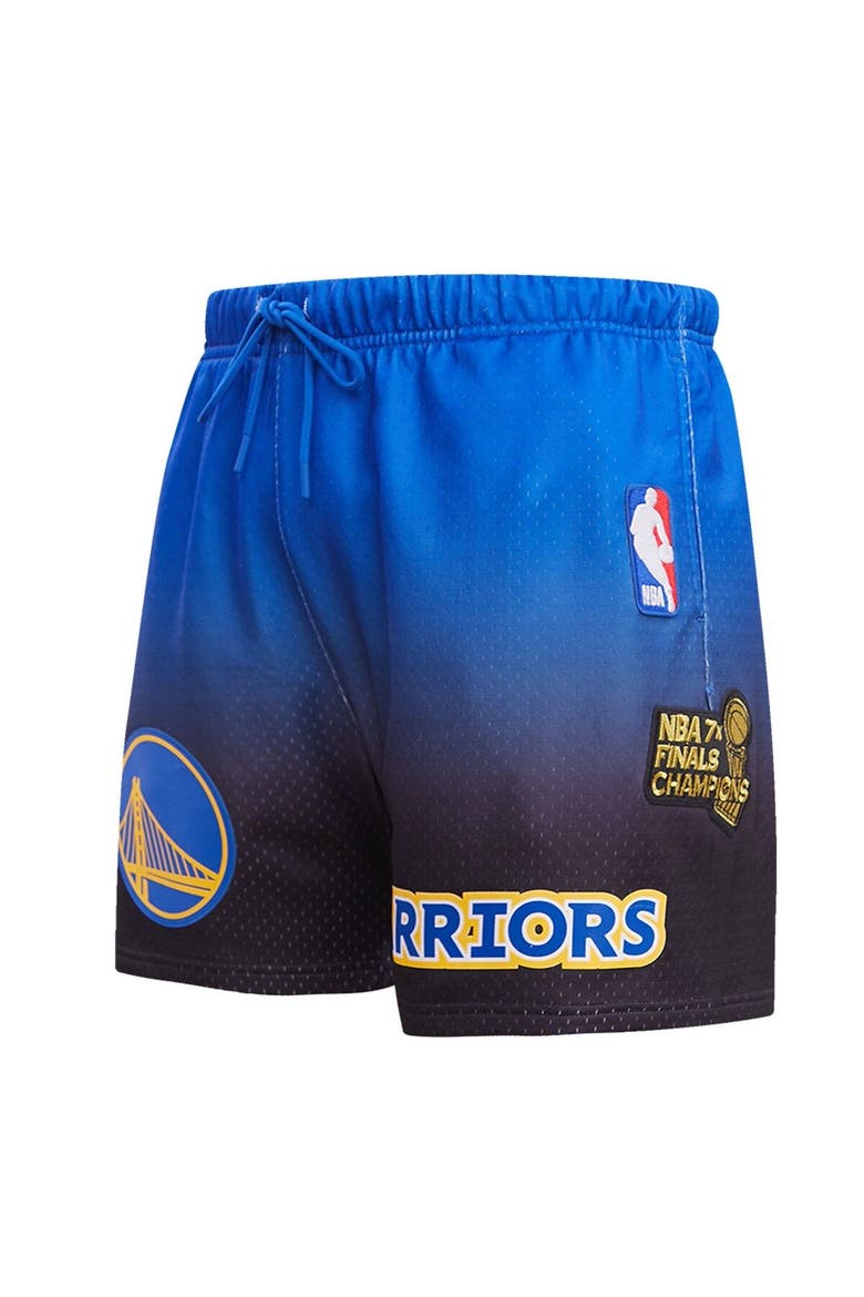 Men's Pro Standard Royal/Black Golden State Warriors Ombre Mesh Shorts, Alternate, color, Purple