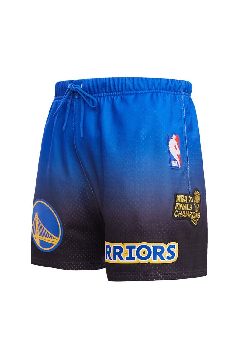PRO STANDARD Men's Pro Standard Royal/Black Golden State Warriors Ombre Mesh Shorts, Alternate, color, Royal