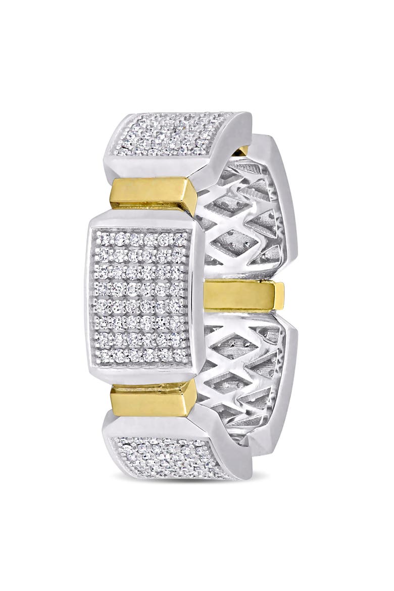 Men's Diamond Cluster Ring 14k Gold, Alternate, color, Diamond