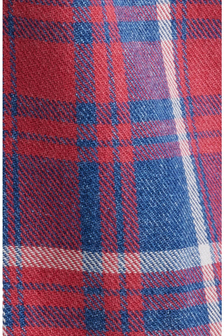 Waylon Plaid Snap Overshirt, Alternate, color, DENIM PLAID