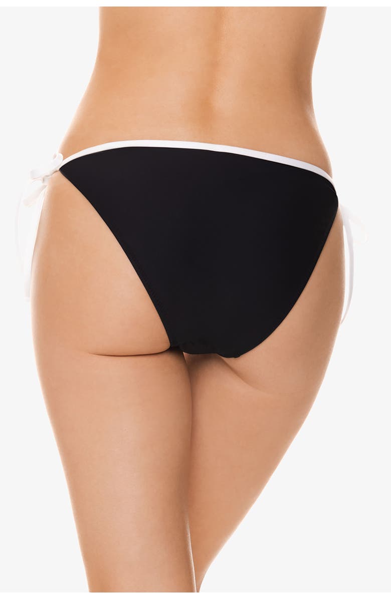 HELEN JON String Bottom With Binding, Alternate, color, Black White