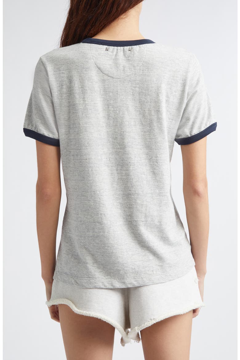 Journey Graphic Ringer T-Shirt, Alternate, color, GREY MELANGE/ NAVY