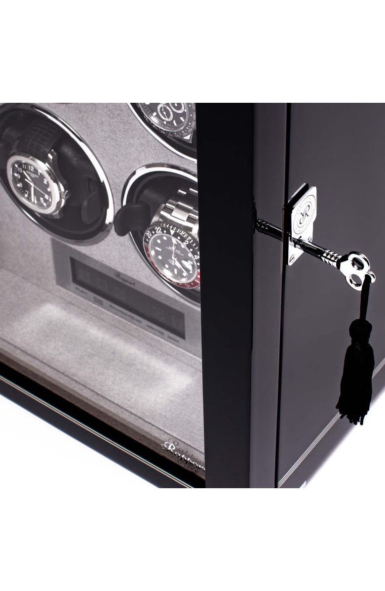 Rapport London FORMULA SIX WATCH WINDER, Alternate, color, Black