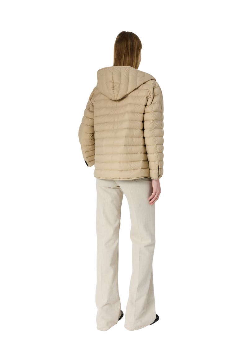 Priscille Reversible Hooded Jacket, Alternate, color, Sand