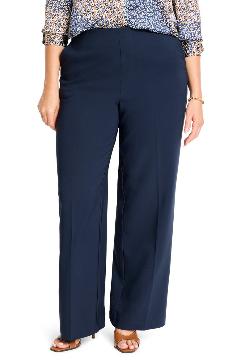 Lenox Wide Leg Stretch Pants, Main, color, DARK INDIGO
