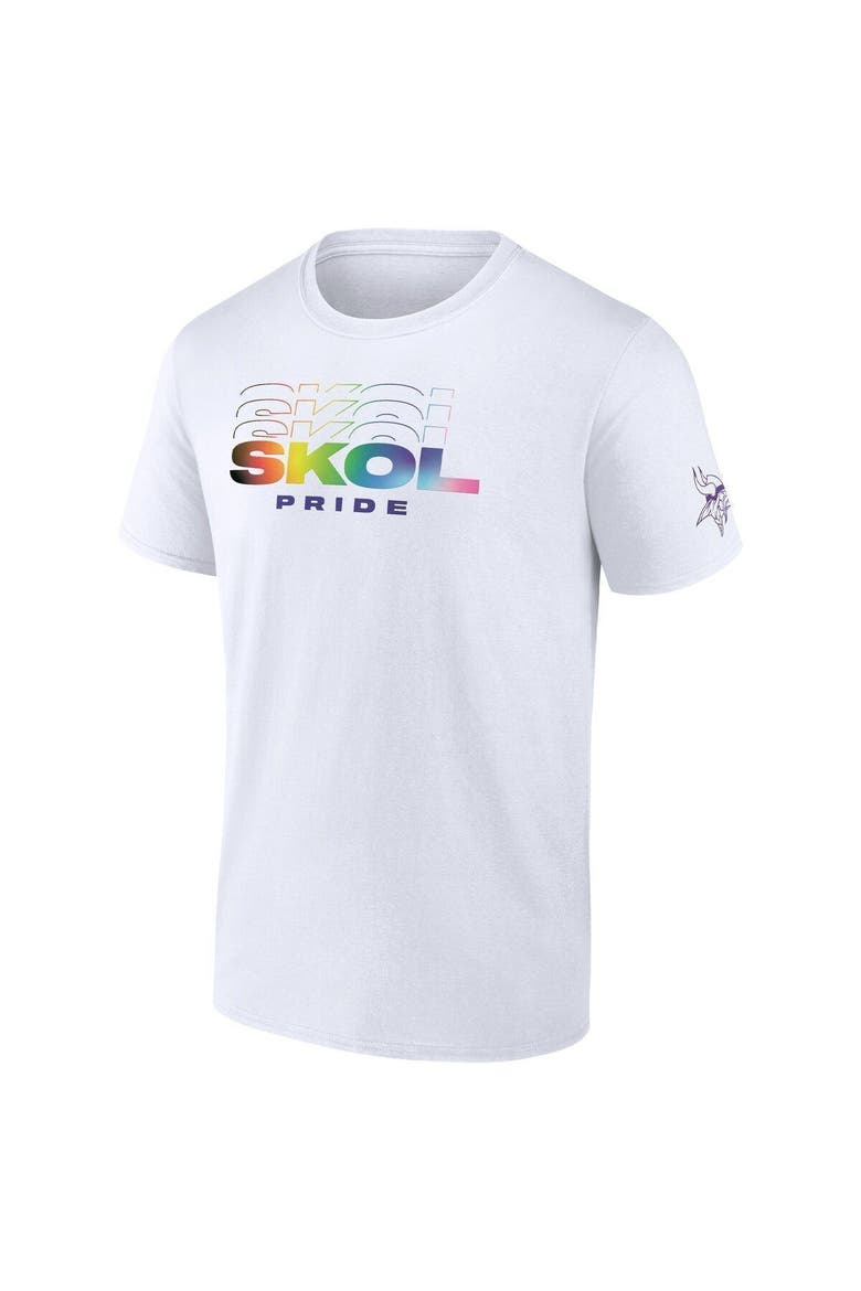 Men's Fanatics Branded White Minnesota Vikings SKOL Pride T-Shirt, Alternate, color, White