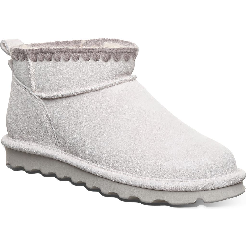 Bearpaw Super Shorty Crochet Boot In White