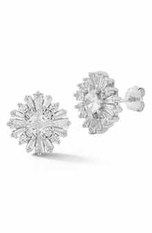 GLAZE JEWELRY Cubic Zirconia Cluster Stud Earrings